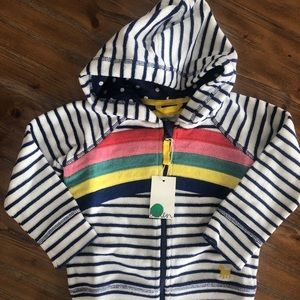 SOLD NWT Boden toweling Hoodie 2-3